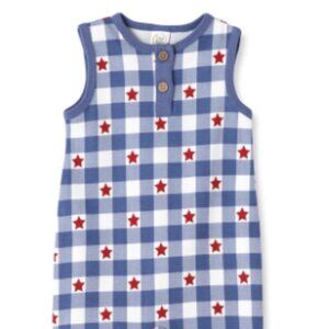 Tesa Babe - Patriot Plaid Romper